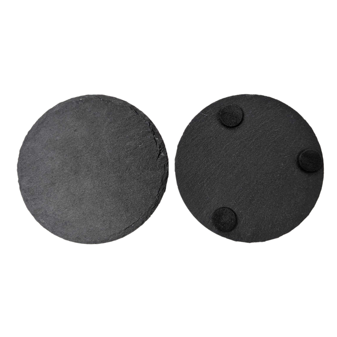 Slate Round Coasters (Pack of 4)