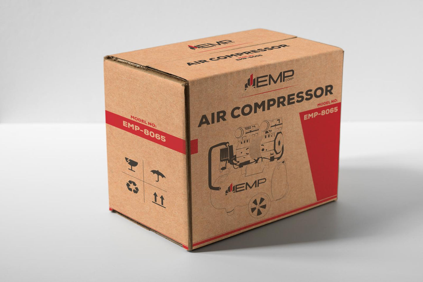 EMP Plug-and-Play Ultra Quiet 8 Gallon 8065 Air Compressor