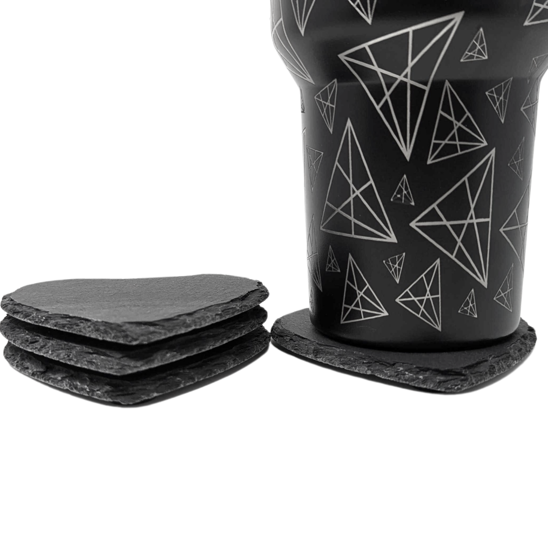 Slate Heart Coasters (Pack of 4)