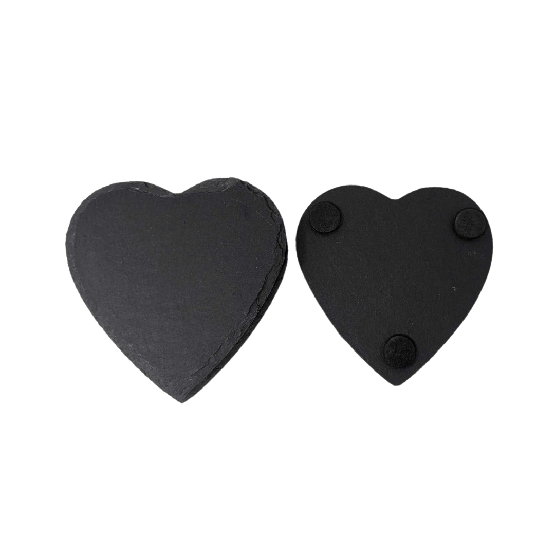 Slate Heart Coasters (Pack of 4)