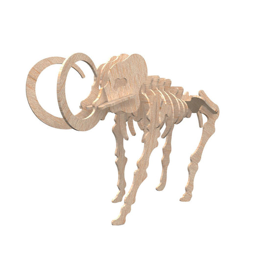 Woolly Mammoth (Dinosaurs) - Laser Art File - Laser Art File
